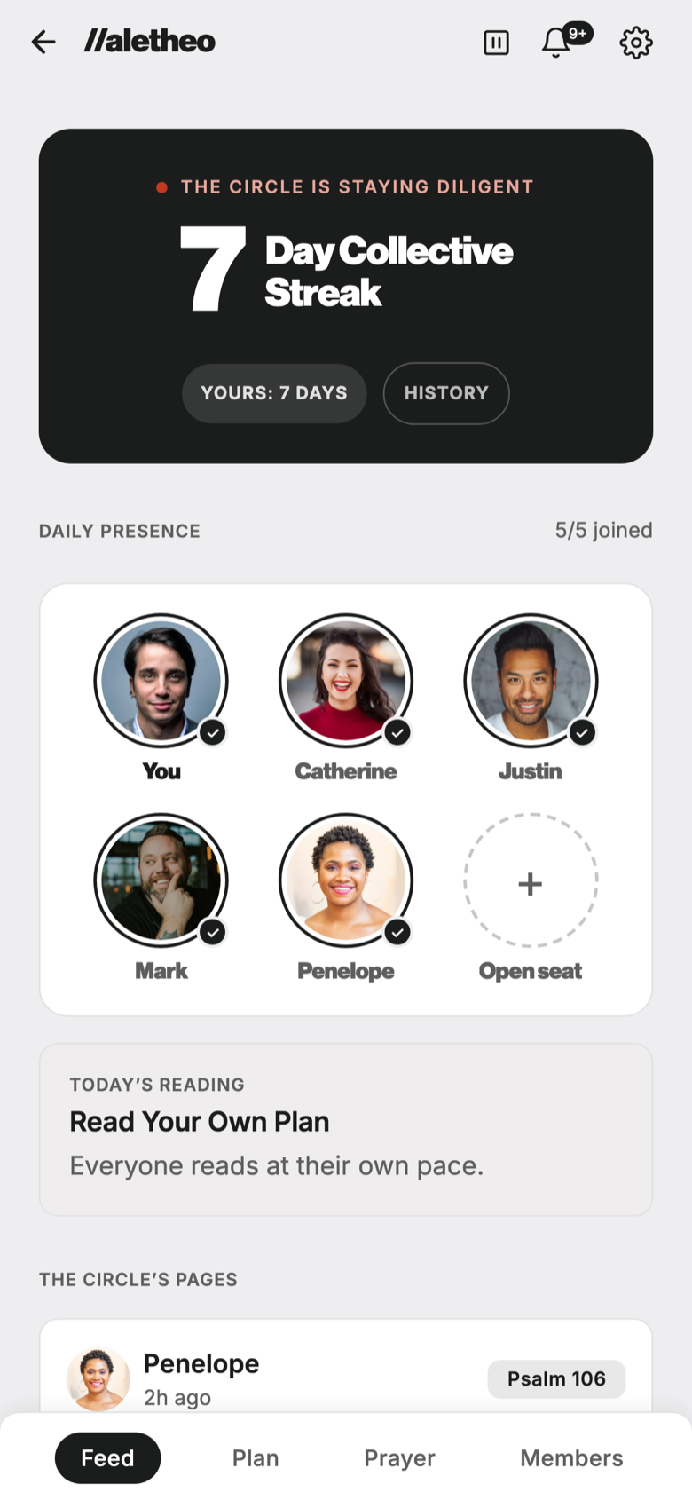Collective streak screen